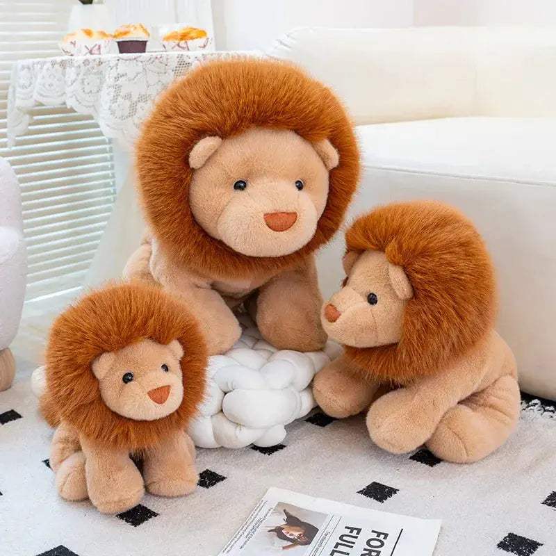 Soft Sitting Lion Plush Toy Pillow For Sweet Gift Kids - ToylandEU