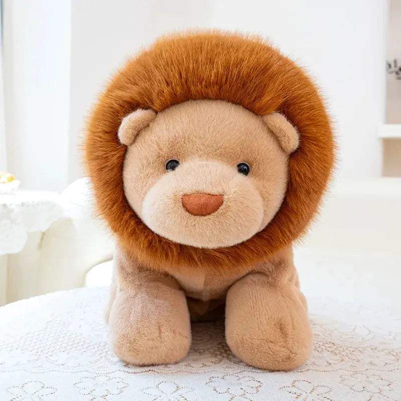 Soft Sitting Lion Plush Toy Pillow For Sweet Gift Kids - ToylandEU