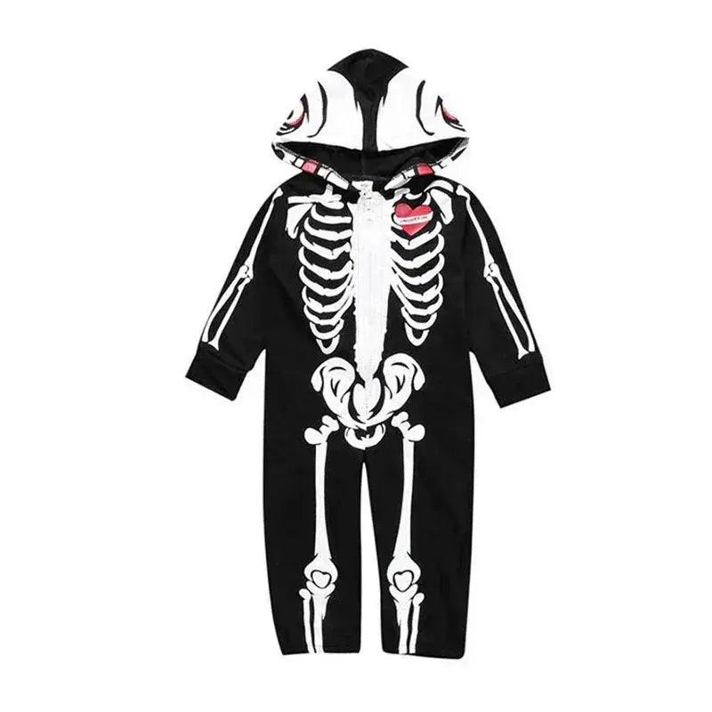  Soft Skull Print Hooded Romper 0To6m Toyland EU -  ToylandEU™