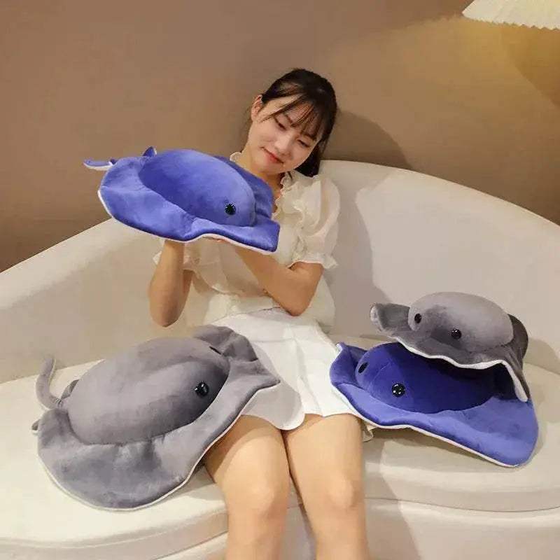  Cozy Manta Ray Plush Toy Cushion 50cm Toyland EU -  ToylandEU™