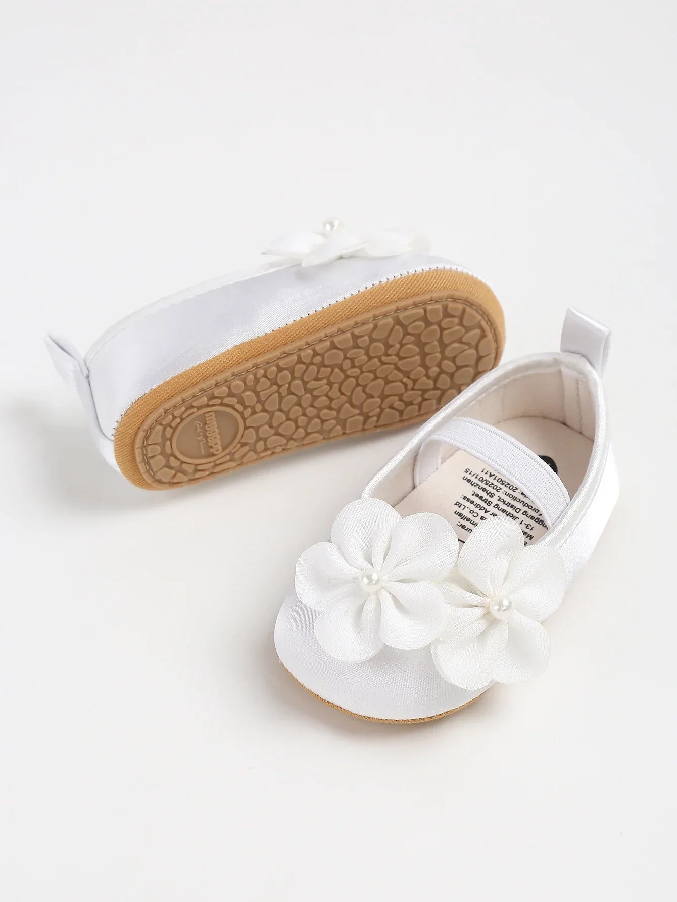 Soft Sole Baby Shoes First Walkers With Pearl Flower - ToylandEU