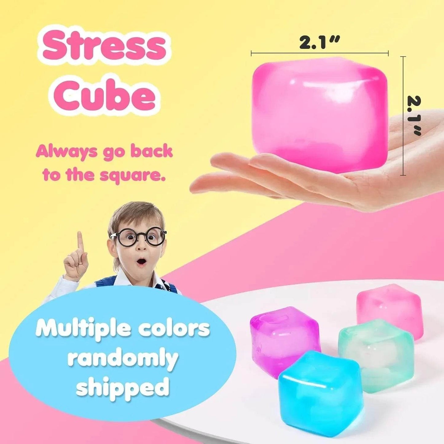 Soft Stress Relief Toy Malt Candy Ice Cube Design For ADHD - ToylandEU
