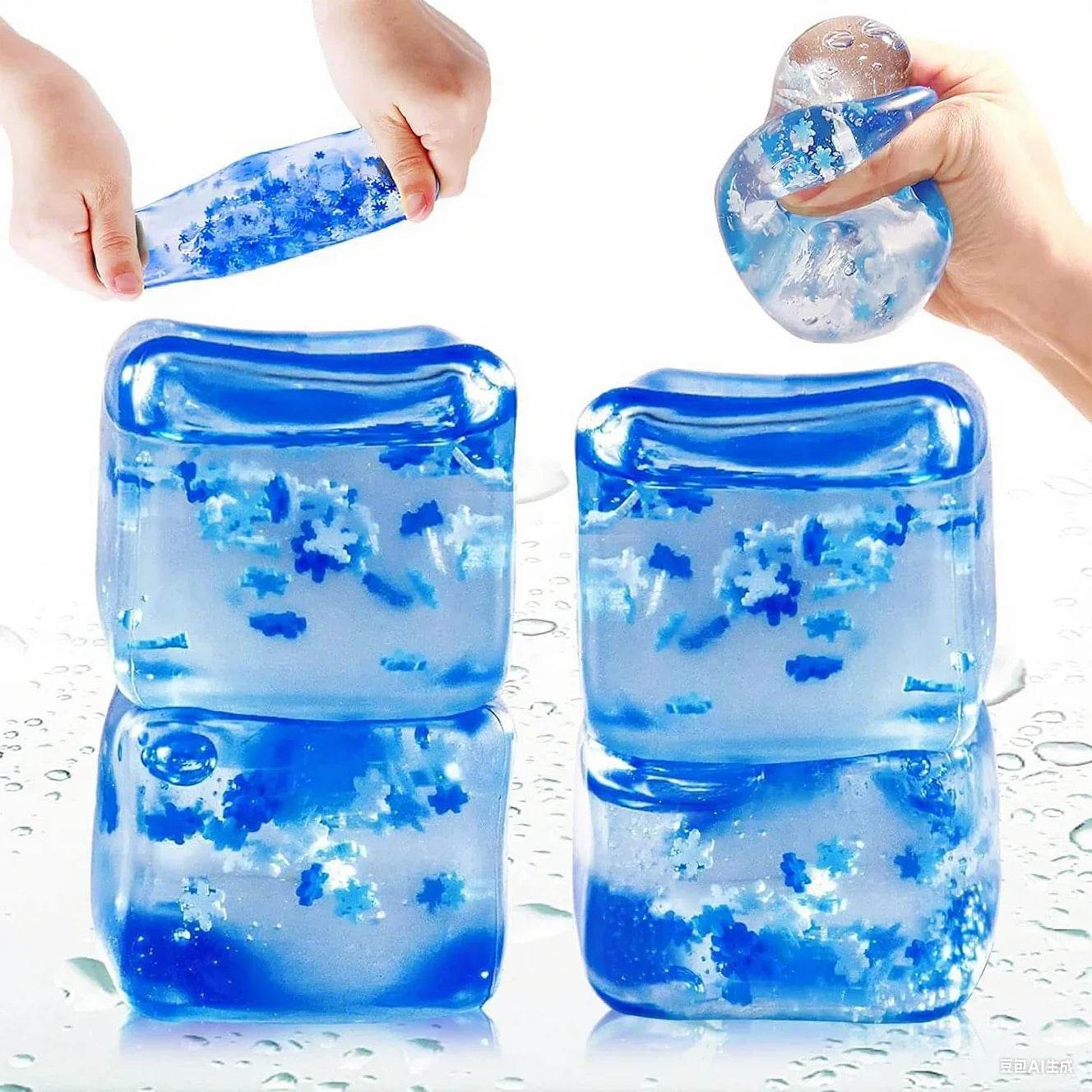 Soft Stress Relief Toy Malt Candy Ice Cube Design For ADHD - ToylandEU