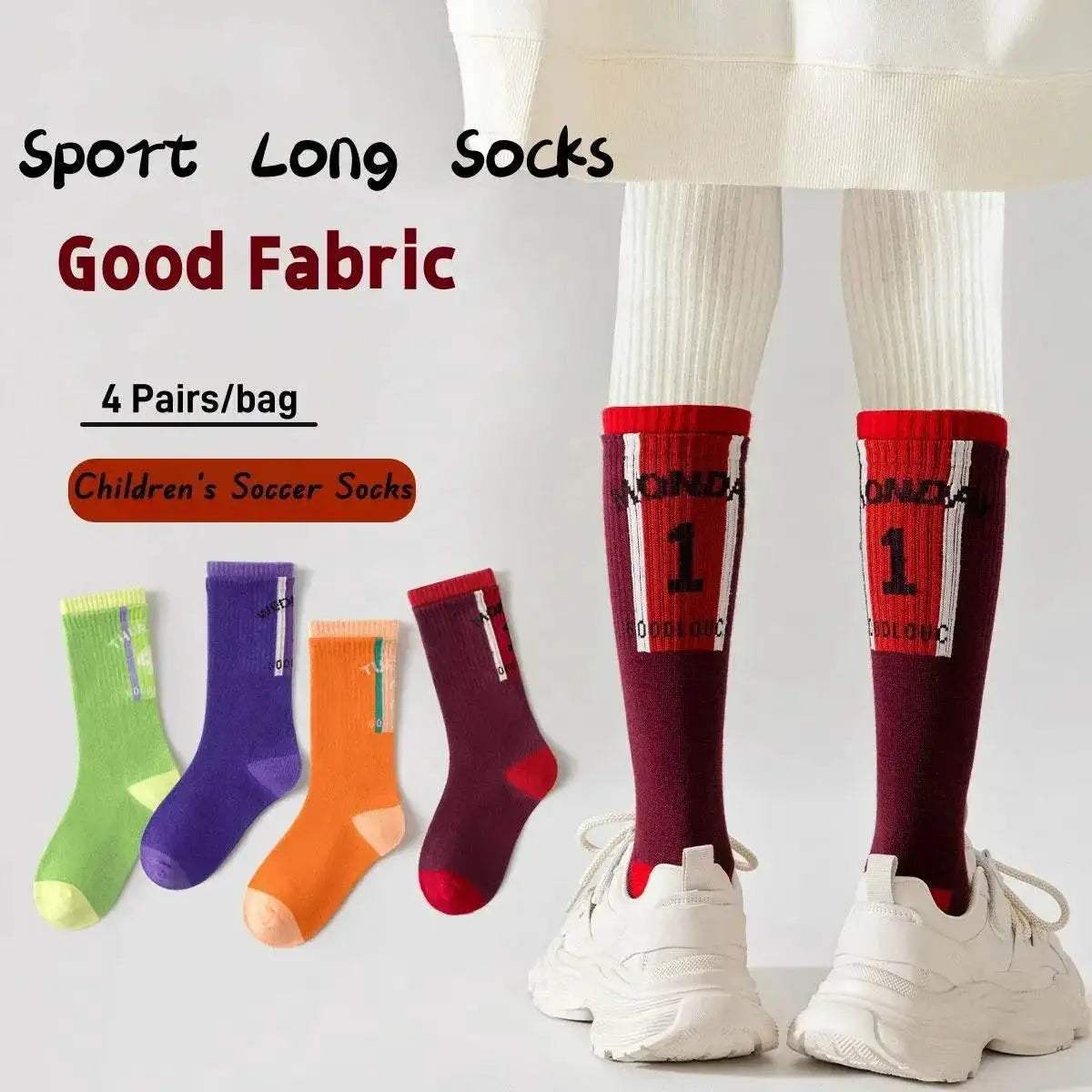  Soft Striped Cotton Knee Socks Toyland EU -  ToylandEU™