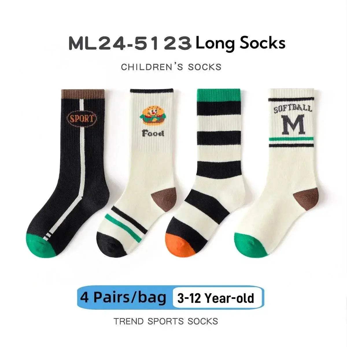  Soft Striped Cotton Knee Socks Toyland EU -  ToylandEU™
