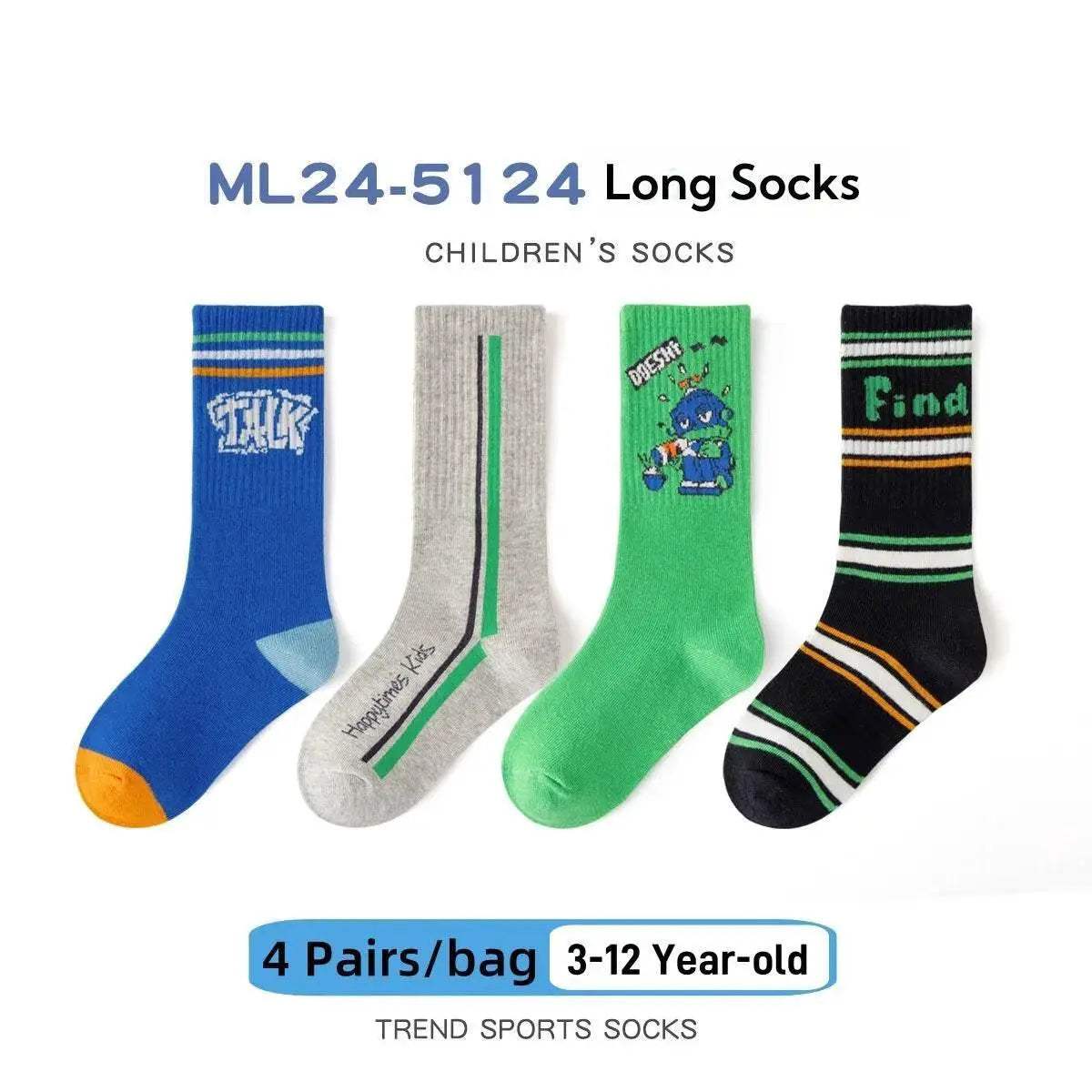  Soft Striped Cotton Knee Socks Toyland EU -  ToylandEU™