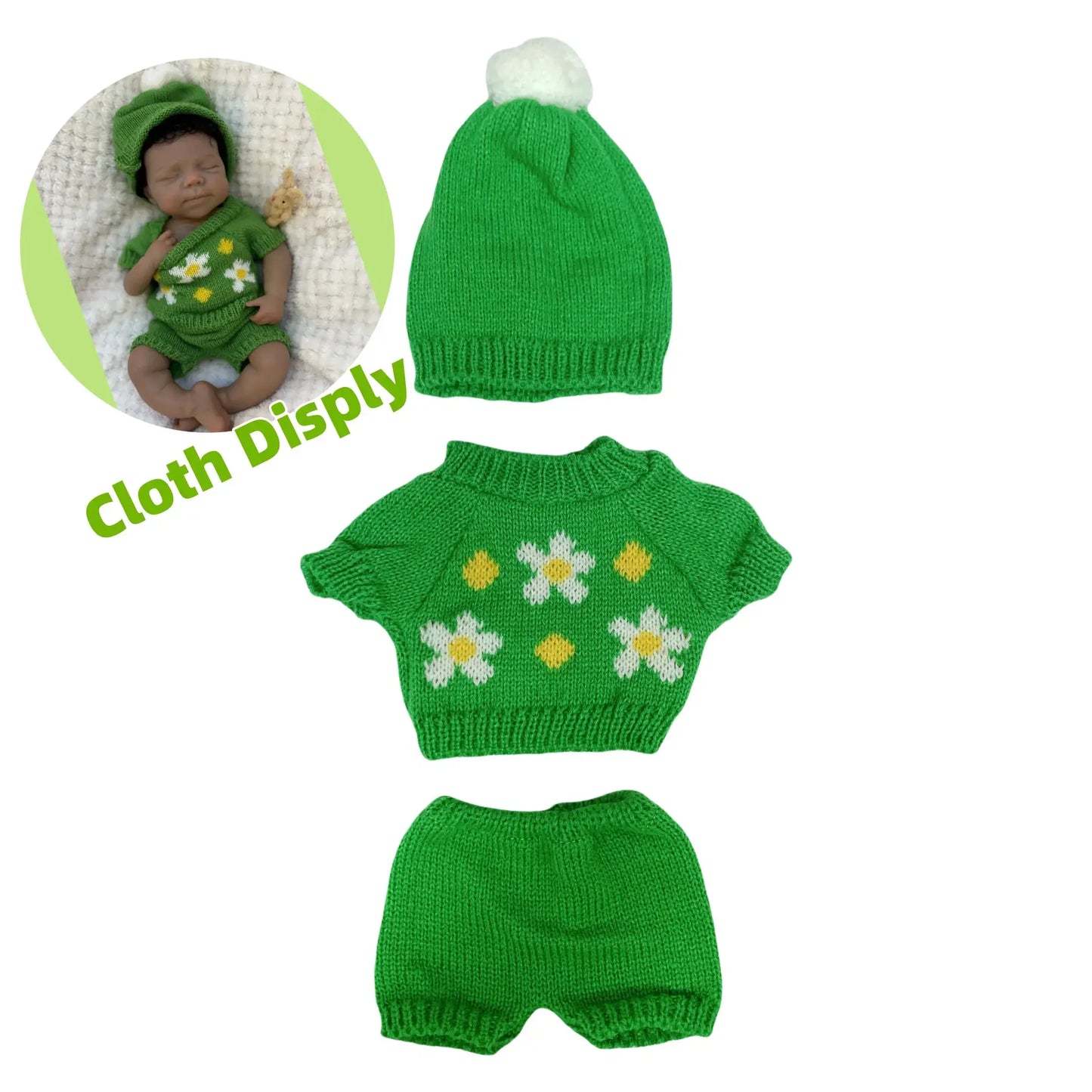 Soft Touch Reborn Doll Clothes Set For 12 Inch Hat - ToylandEU
