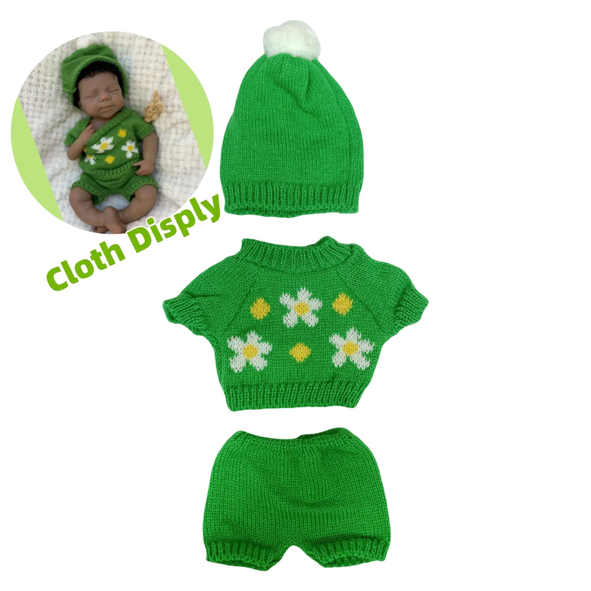 Soft Touch Reborn Doll Clothes Set For 12 Inch Hat - ToylandEU