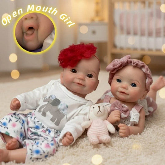 Soft Touch Reborn Silicone Dolls Open Mouth For Collectors - ToylandEU