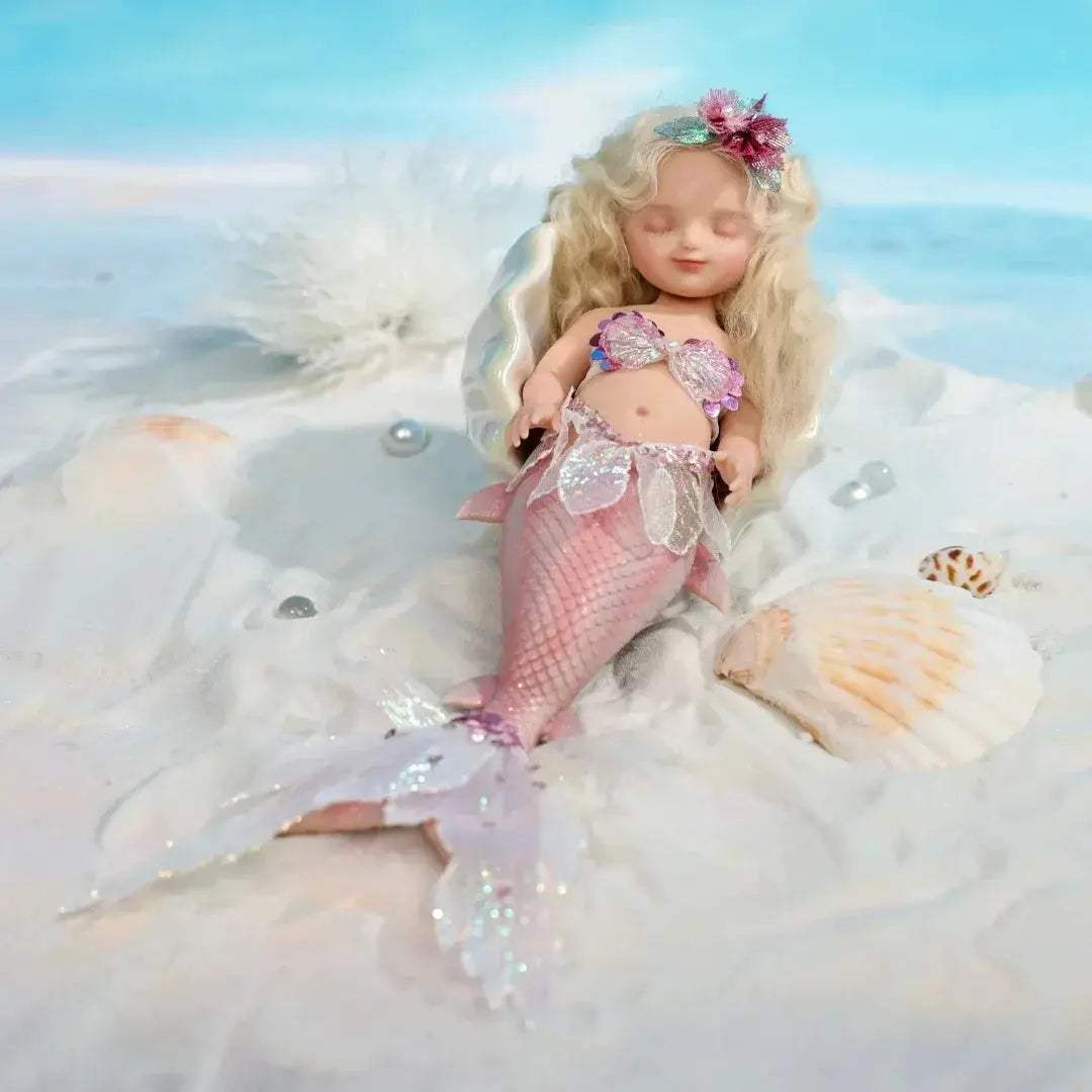 Soft Touch Reborn Silicone Mermaid Doll With Rooted Hair - ToylandEU