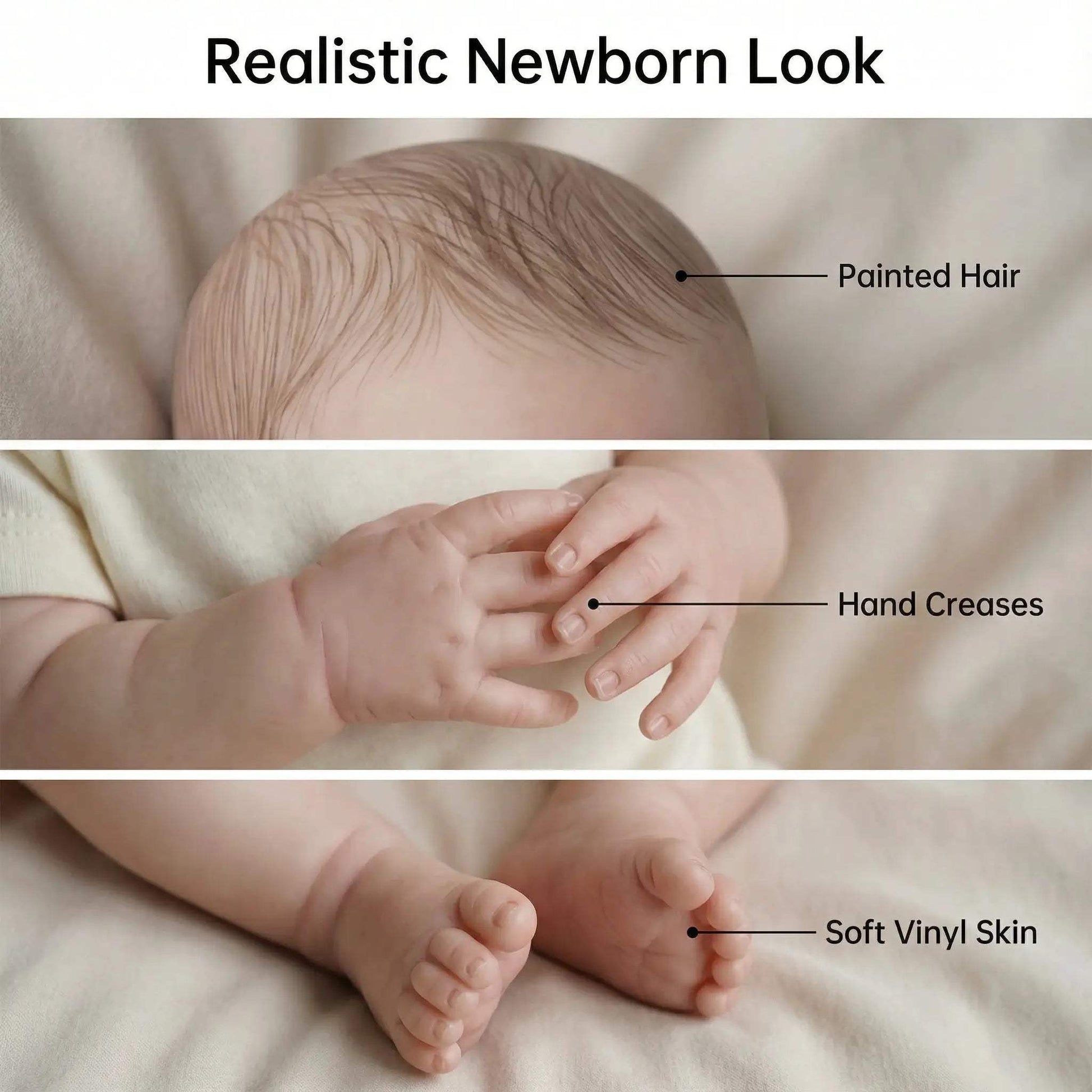  Soft Vinyl Reborn Doll 19 Inch Full Body Abigail Gift -  ToylandEU™