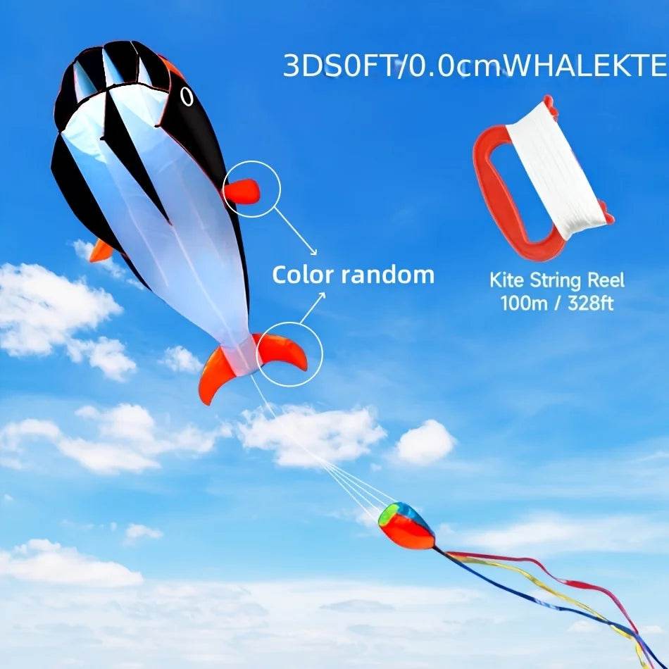 Soft Whale Kite Anti Tear For Beach Enthusiasts Outdoor Fun - ToylandEU