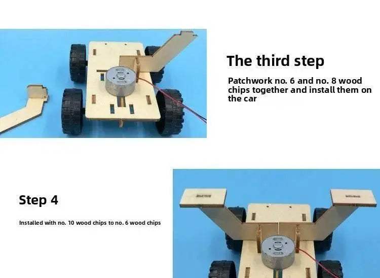 Solar Car Lunar Exploration Vehicle Children’s DIY Hand-Assembled 3D Wooden Puzzle Science and Education Toys - ToylandEU
