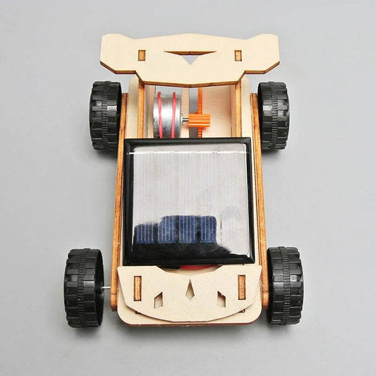 Solar Car Lunar Exploration Vehicle Children's Diy Hand-Assembled Model 3D Wooden Puzzle - ToylandEU