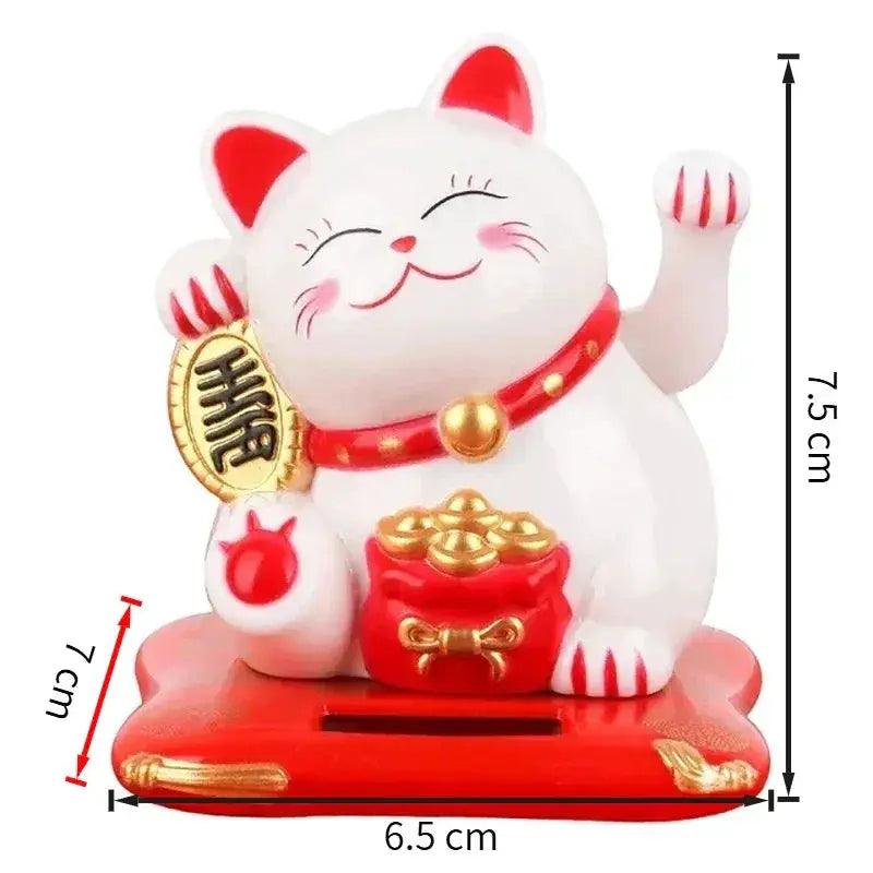  Solar Cat Toy Solar Powered Welcoming Waving Figurine -  ToylandEU™