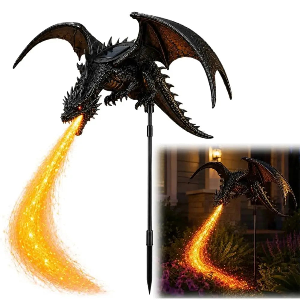 Solar Dragon Garden Light | Waterproof LED Flame | Toylandeu™
