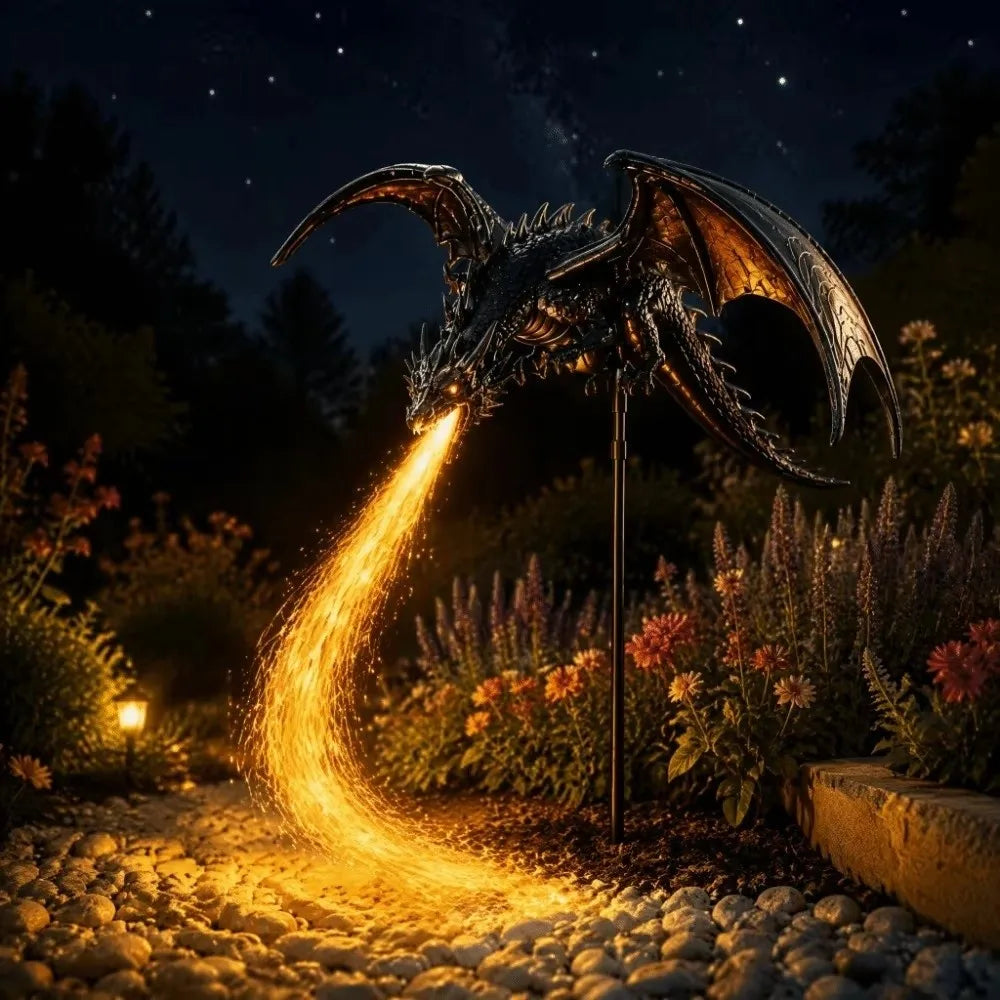 Solar Dragon Garden Light | Waterproof LED Flame | Toylandeu™