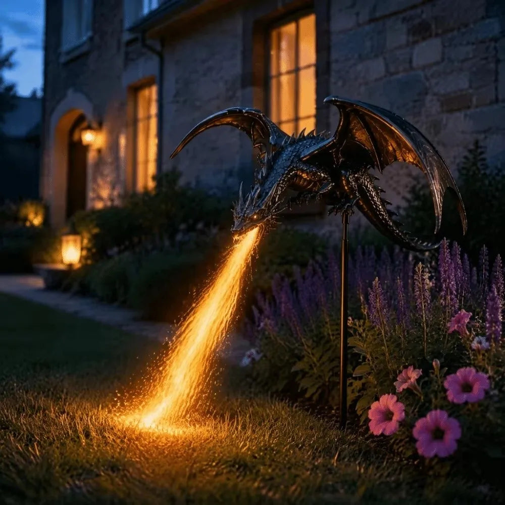 Solar Dragon Garden Light | Waterproof LED Flame | Toylandeu™