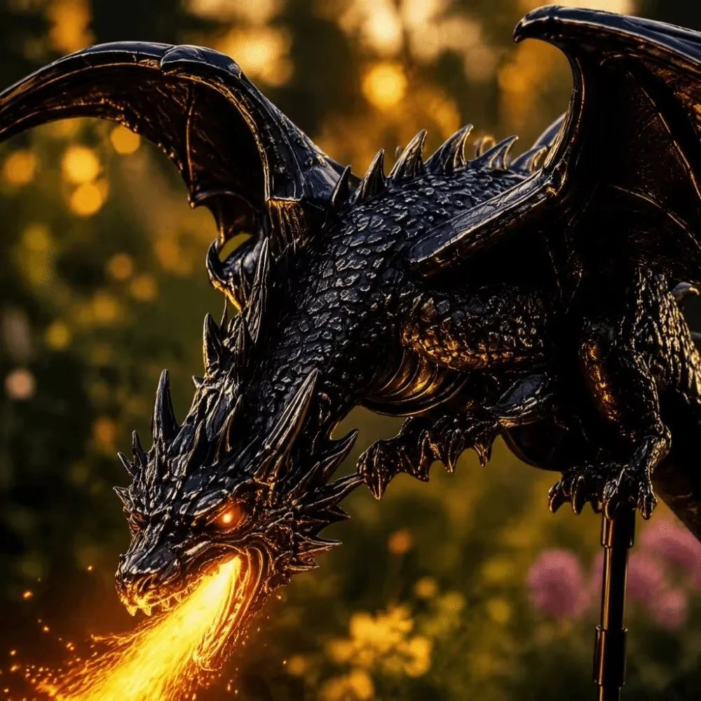 Solar Dragon Garden Light | Waterproof LED Flame | Toylandeu™