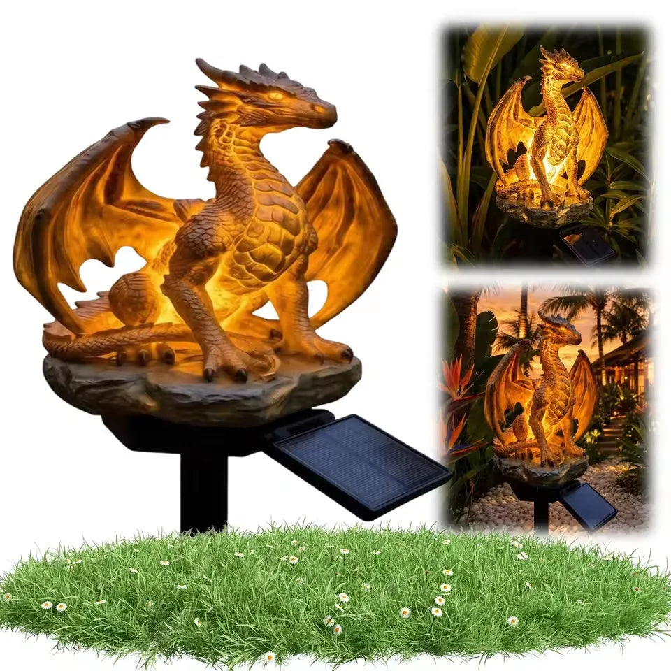 Solar Dragon Statue Lamp | Warm Glow | Toylandeu™