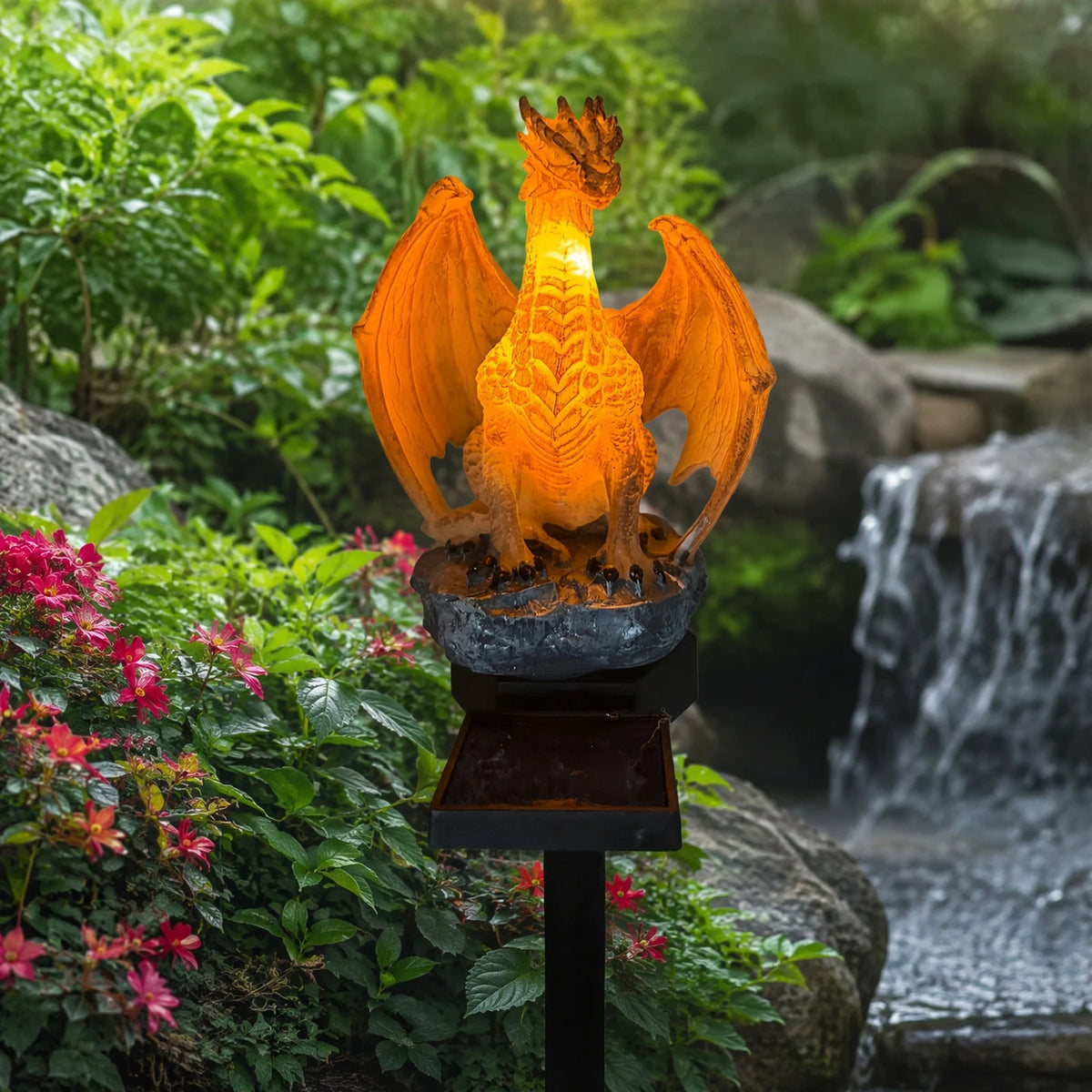 Solar Dragon Statue Lamp | Warm Glow | Toylandeu™