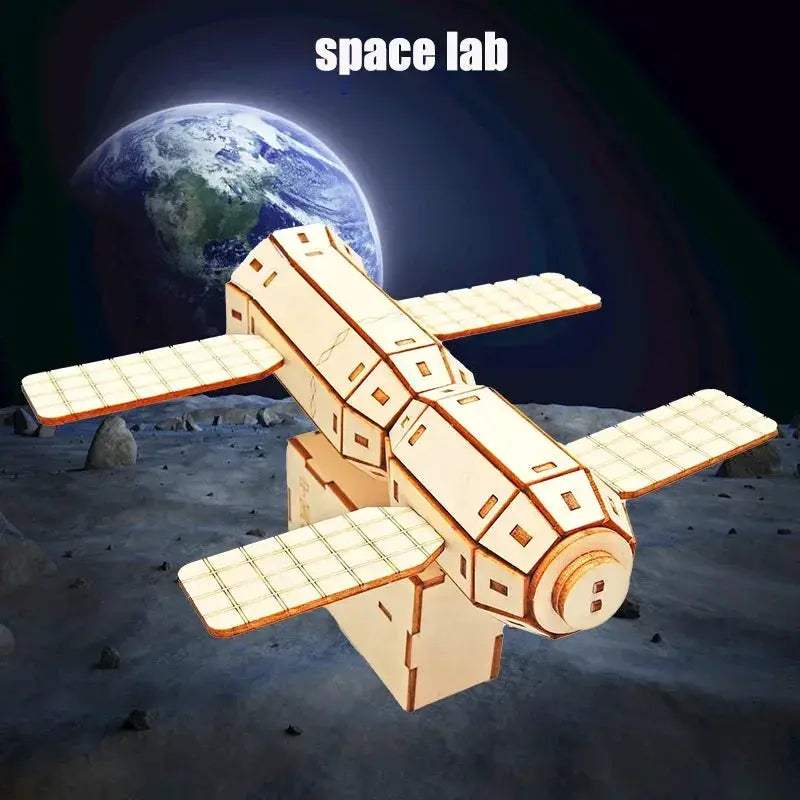 Solar Lunar Exploration DIY Model for Kids 3D Wooden Puzzle - ToylandEU
