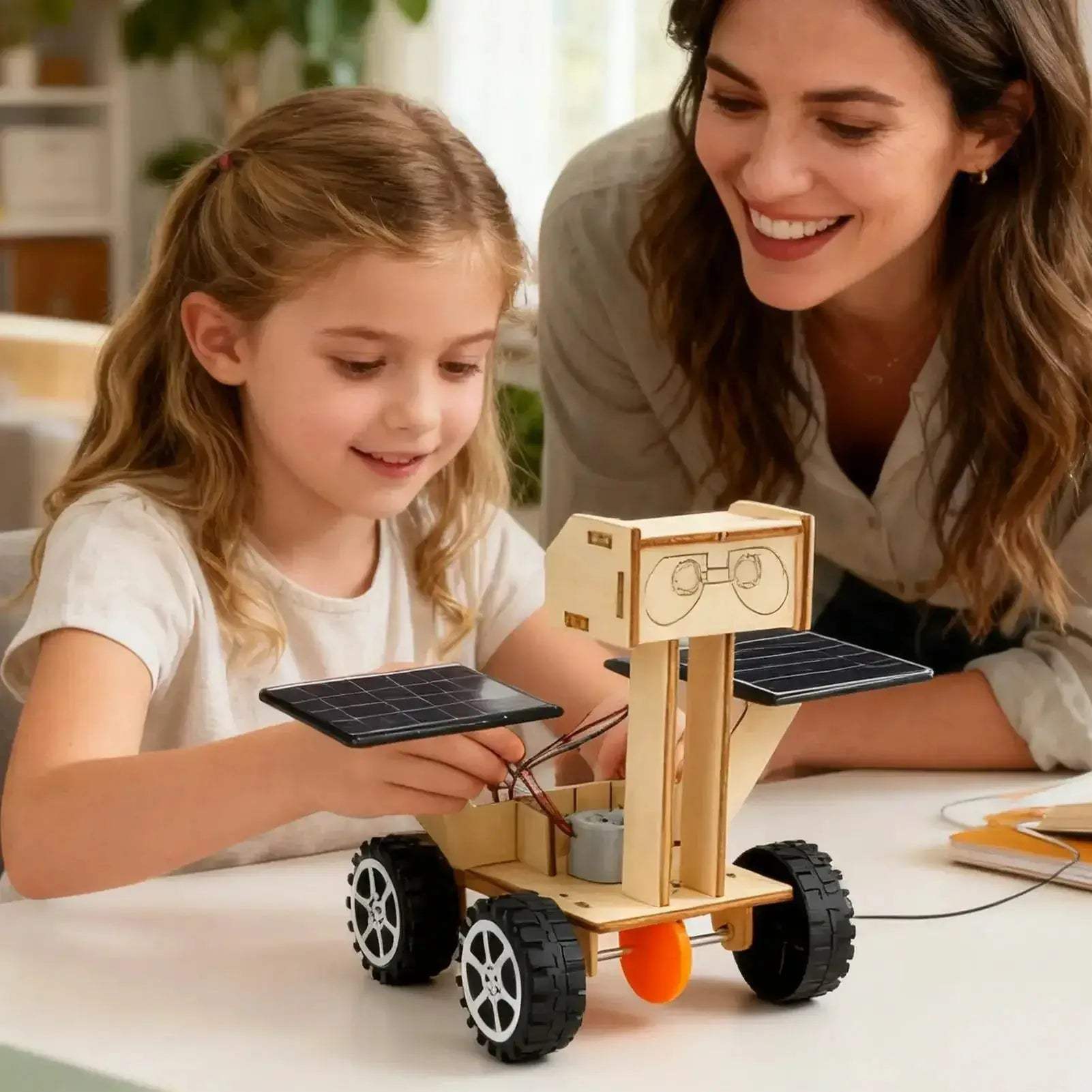 Solar Lunar Rover Wood DIY Educational Toy Kit For Kids - ToylandEU