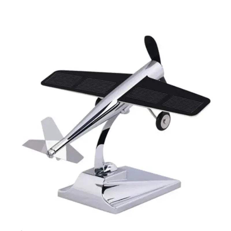 Solar Plane Model Kit With Dual Power And LED Lights - ToylandEU