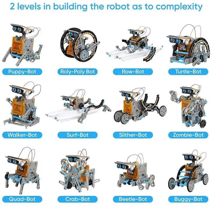 Solar Powered 12 In 1 Scientific Robot Kit For Kids - ToylandEU