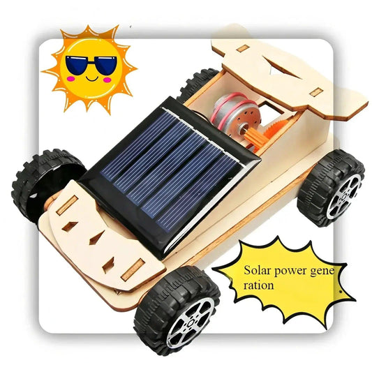  Solar Powered Car Kit For Kids DIY Wooden Puzzle -  ToylandEU™