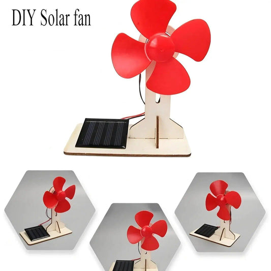  Solar Powered DIY Fan Educational Wooden Puzzle Toy -  ToylandEU™