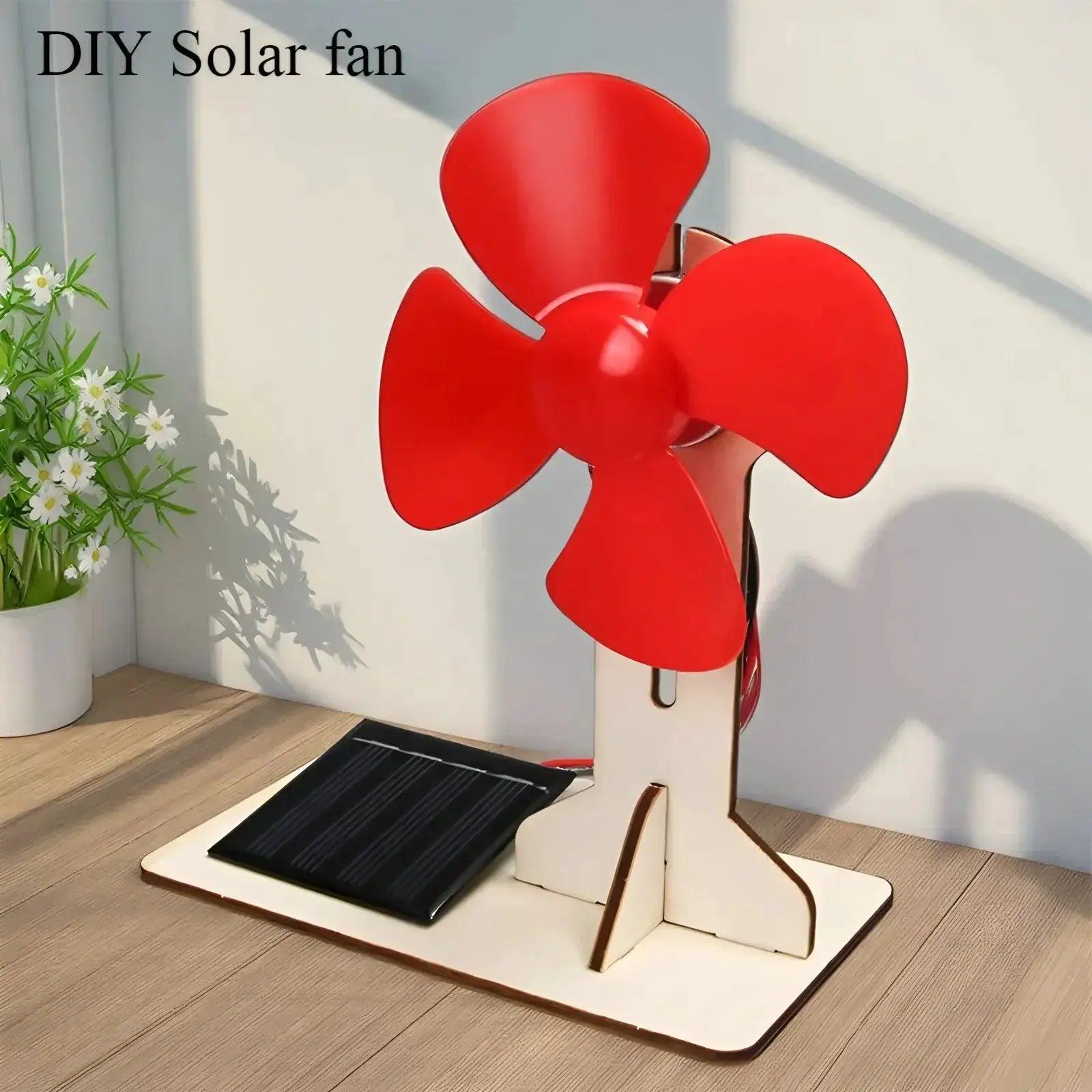  Solar Powered DIY Fan Educational Wooden Puzzle Toy -  ToylandEU™