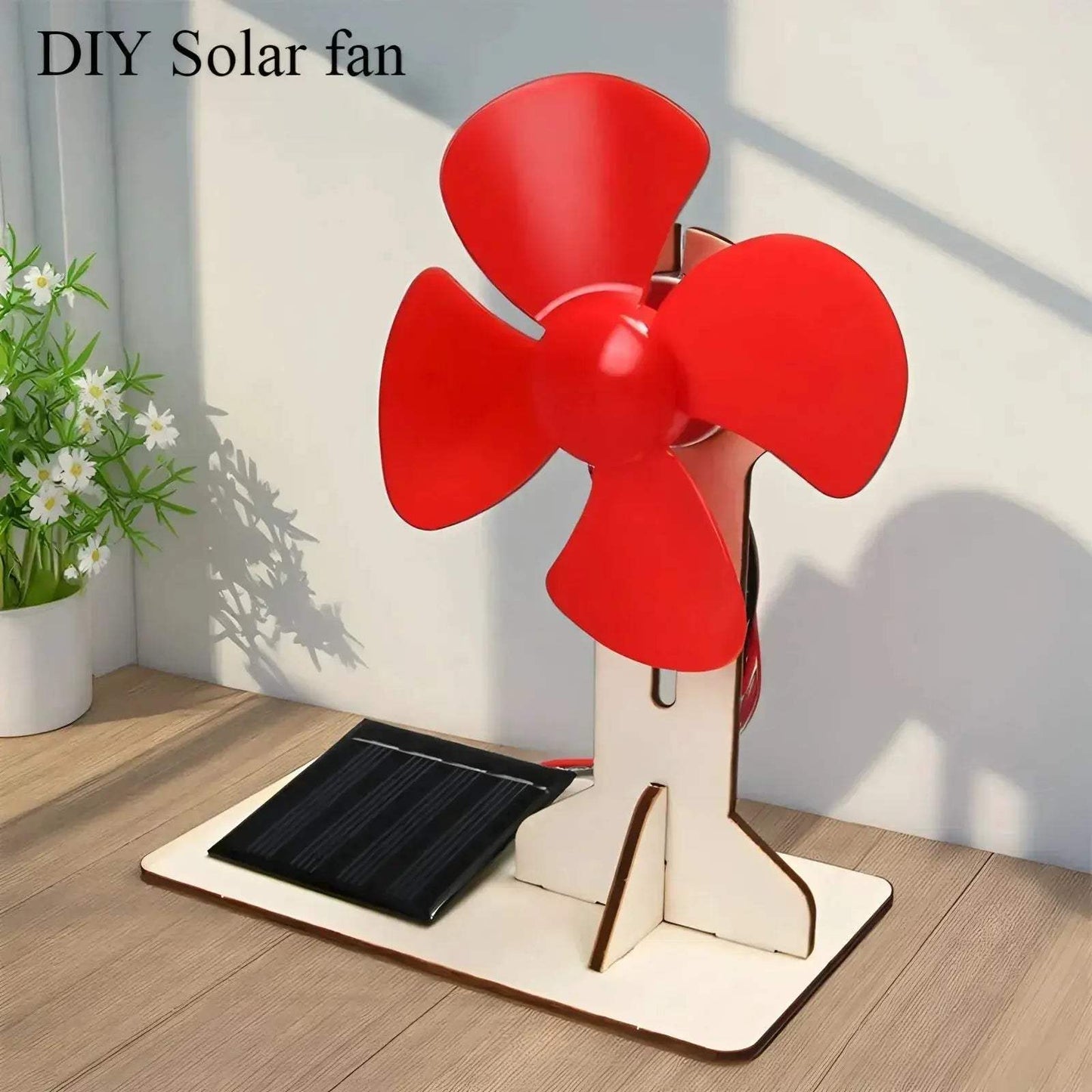 Solar Powered DIY Fan Toy for Kids Educational Wooden Puzzle - ToylandEU
