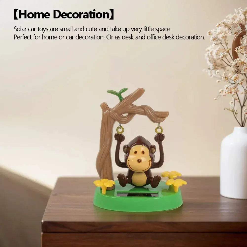 Solar Powered Dancing Monkey Toy For Car Dashboard Decoration - ToylandEU