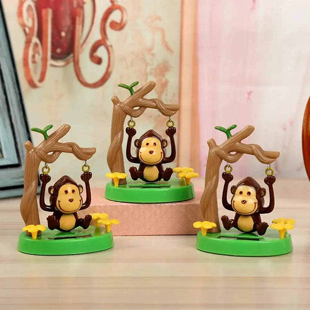 Solar Powered Dancing Monkey Toy For Car Dashboard Decoration - ToylandEU
