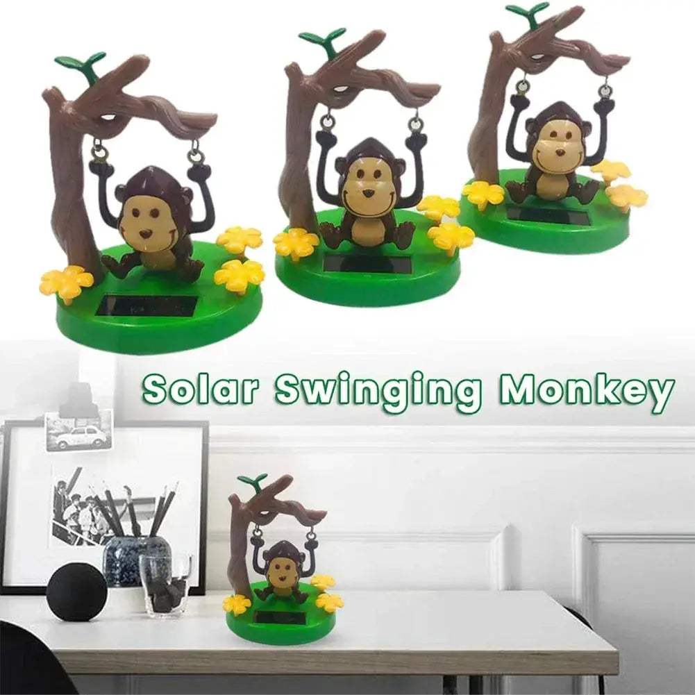 Solar Powered Dancing Monkey Toy For Car Dashboard Decoration - ToylandEU