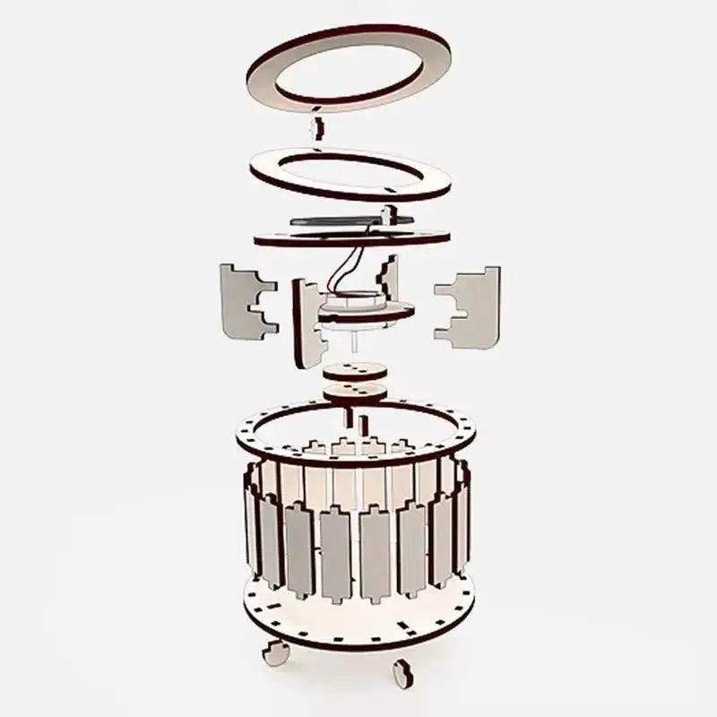  Solar Powered Double Ring Science Toy Diy Experiments -  ToylandEU™