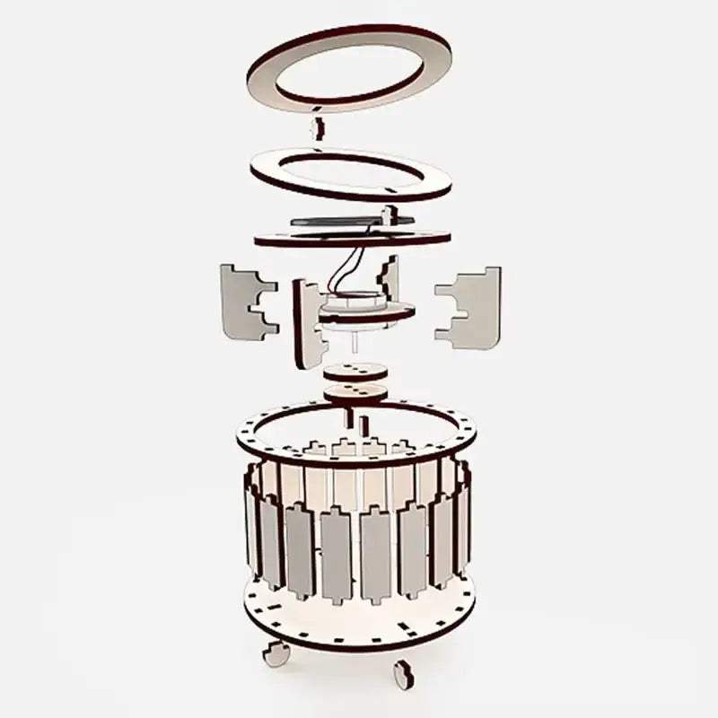 Solar Powered Double Ring Science Toy For DIY Experiments - ToylandEU