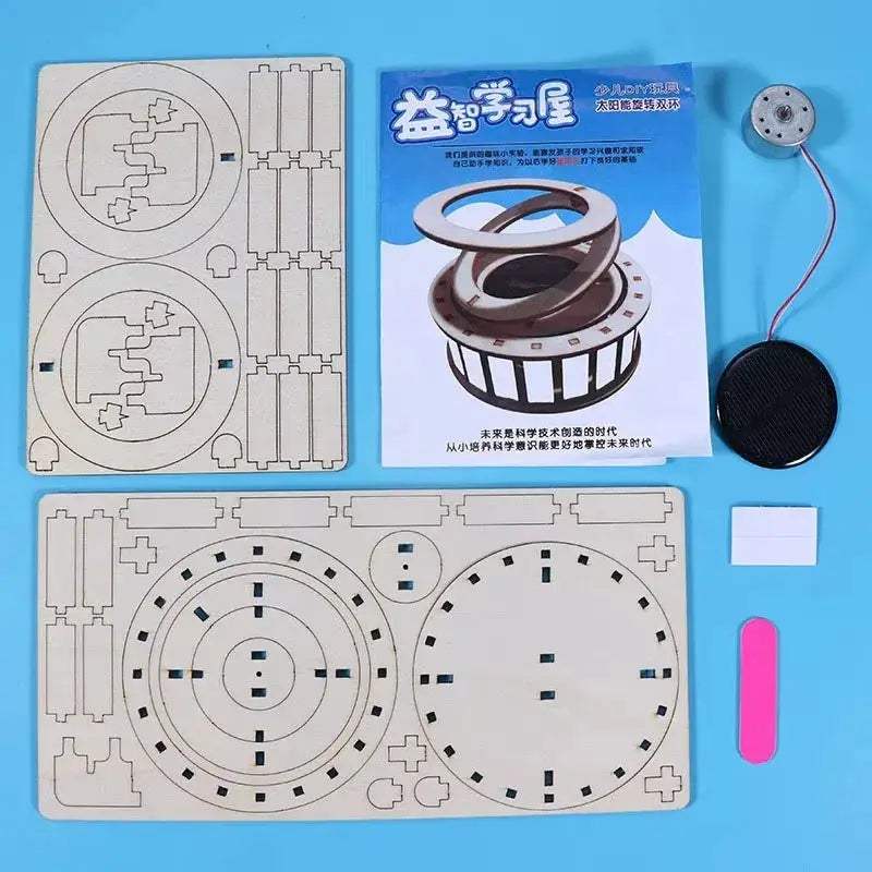 Solar Powered Double Ring Science Toy For DIY Experiments - ToylandEU