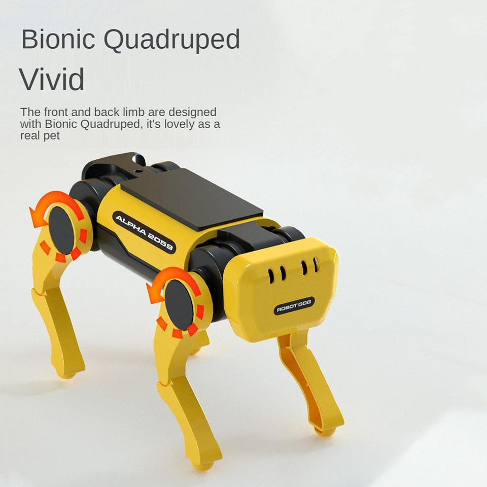 Bionic Smart Robot Dog Toy with Solar-Powered Electric Mechanism - ToylandEU