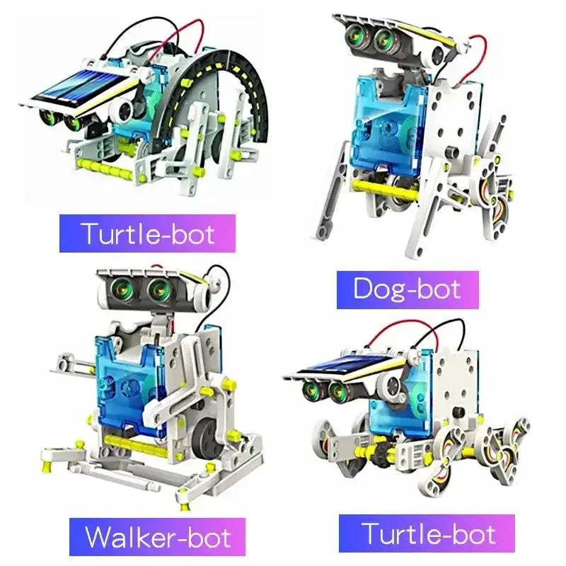 Solar Powered Robot Kit 13 In 1 For STEM Education - ToylandEU