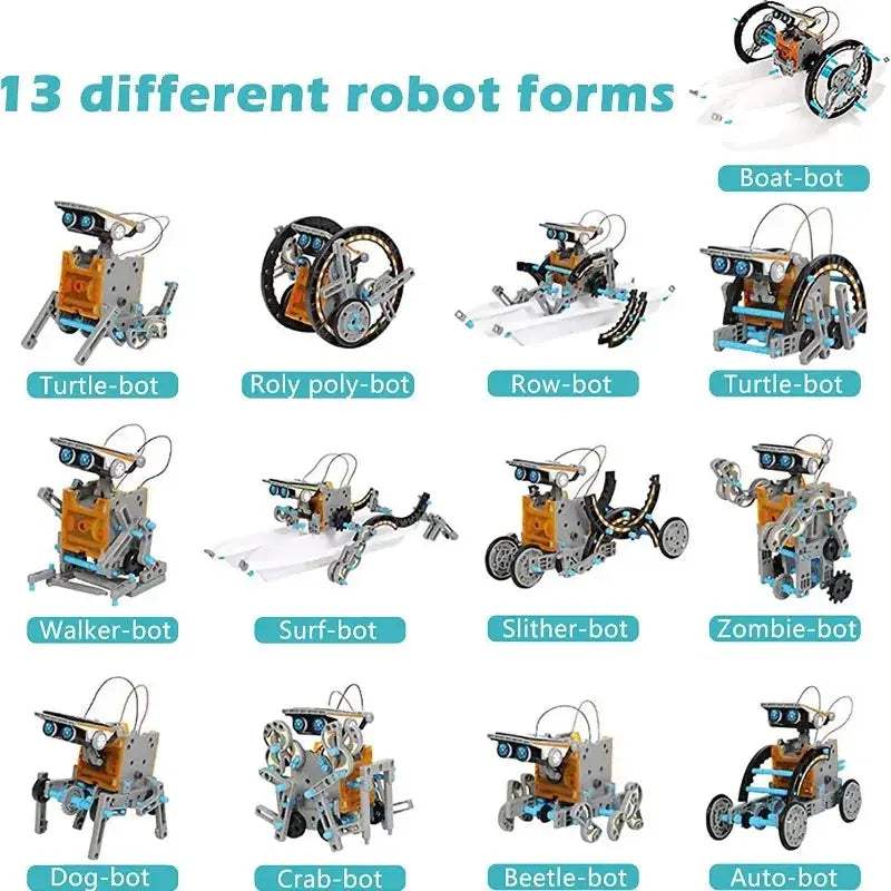 Solar Powered Robot Kit For STEM Education And Puzzles - ToylandEU