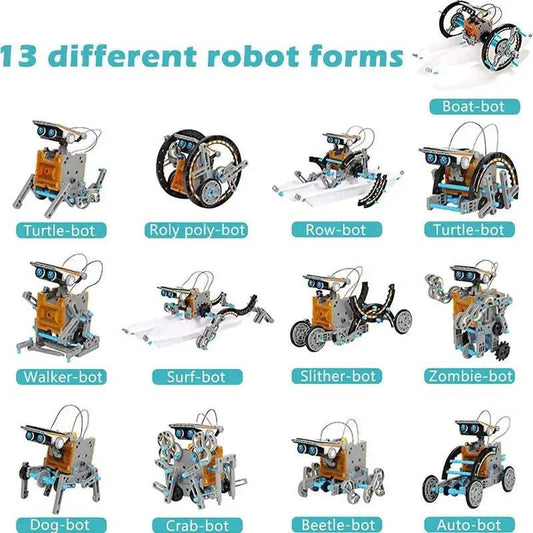 Solar Powered Robot Kit For STEM Education And Puzzles - ToylandEU