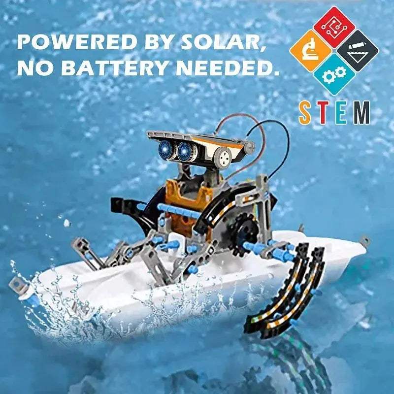 Solar Powered Robot Kit For STEM Education And Puzzles - ToylandEU