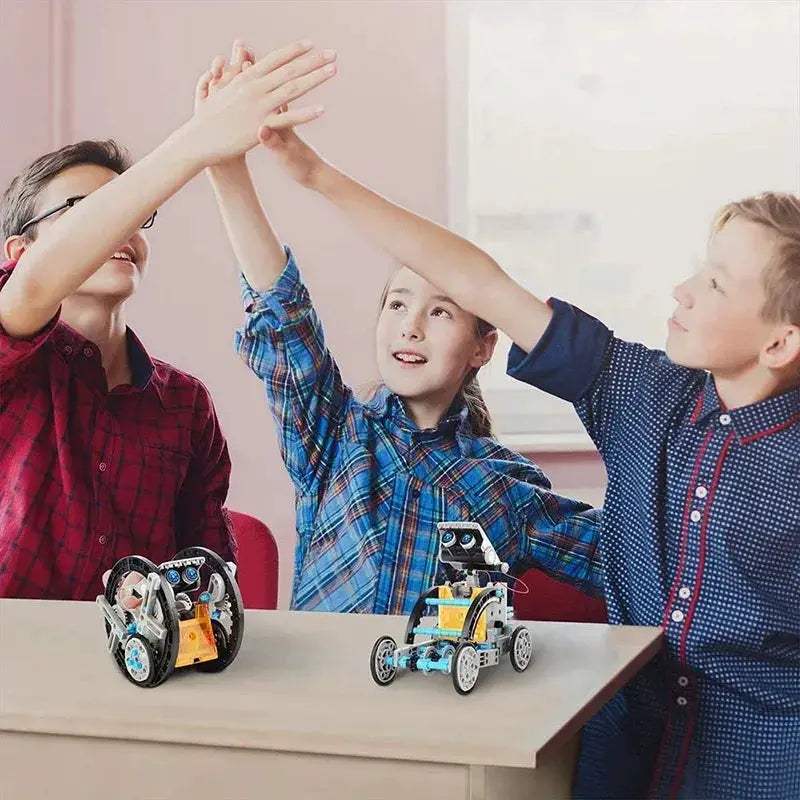 Solar Powered Robot Kit For STEM Education And Puzzles - ToylandEU