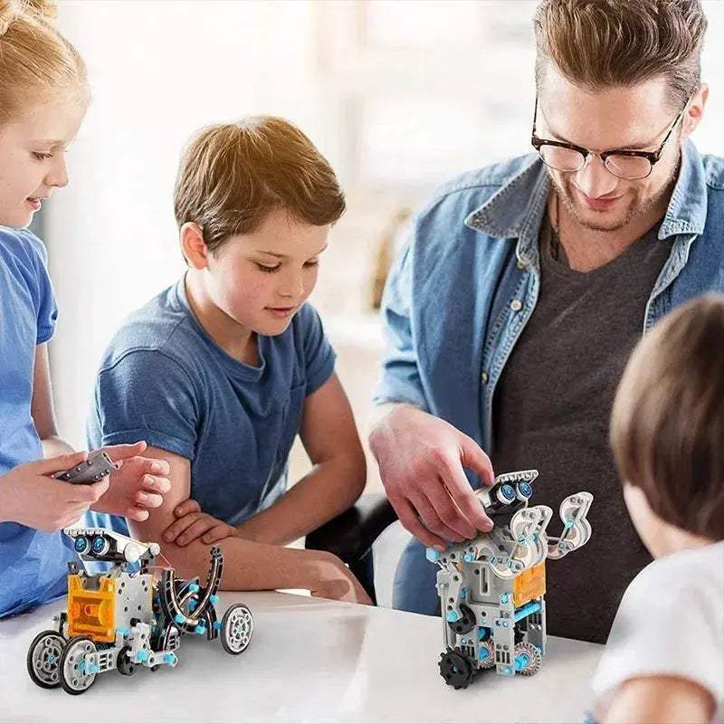 Solar Powered Robot Kit For STEM Education And Puzzles - ToylandEU
