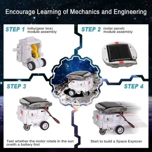 Solar Powered STEM Robot Kit For Kids Educational Spacecraft Builders - ToylandEU
