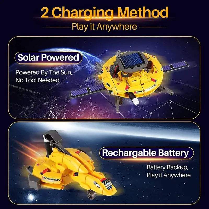 Solar Powered STEM Robot Kit For Kids Educational Spacecraft Builders - ToylandEU
