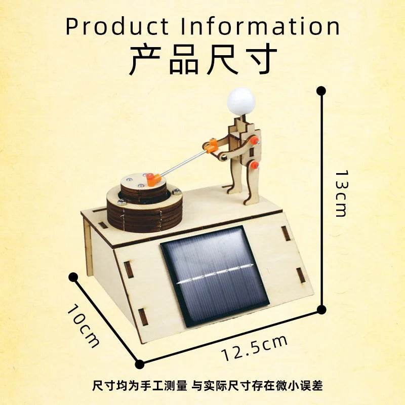 Solar Powered Science Toy Kit Push Grinding Mill For Kids - ToylandEU