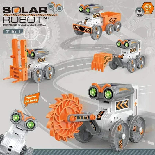 Solar Robot 7in1 DIY Educational Toy For Kids Learning STEM - ToylandEU